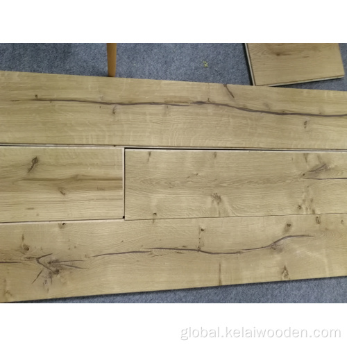 Wooden Parquet Floor Covering white oak grey color wide parquet engineered flooring Factory